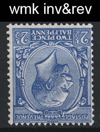 1912 wmk inverted - wmk, &