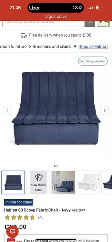 Habitat scoop retro chair - scoop,