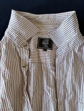 Men’s Seersucker Shirt XL Savvy 