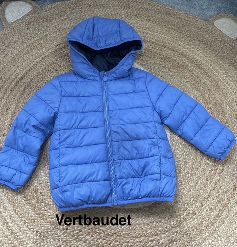 Boys blue puffer coat - blue,