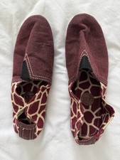 Upcycled Handmade Giraffe Print Shoes Size 37