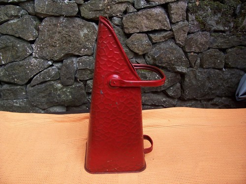Vintage galvanized metal red - galvanized,