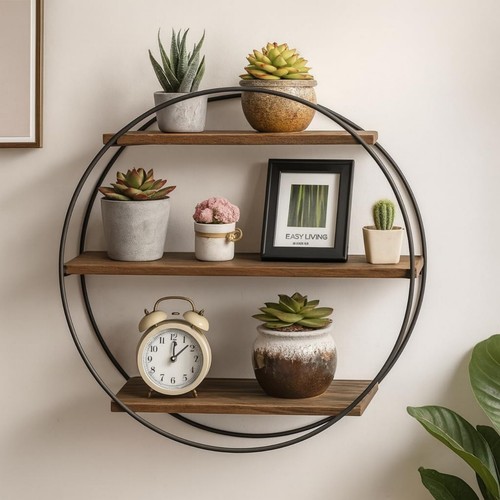 3tier rustic brown wall - brown,