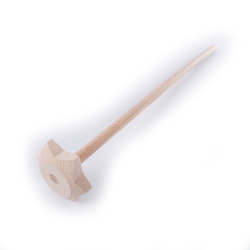 Wooden twirl whisk 30cm hand - whisk,