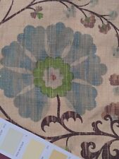 Pair Of Lewis & Wood interlined  Zarafshan curtains