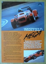 WESTFIELD MEGA orig c2000 UK Mkt Sales Leaflet Brochure - Megabusa Megablade