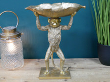 Gold Monkey Leaf Dish Ornament