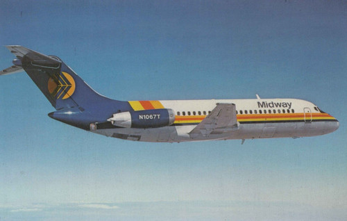 Midway airlines douglas 9 - midway,