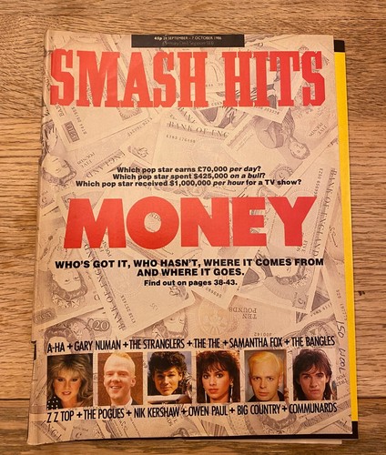 Smash hits magazine - sept,