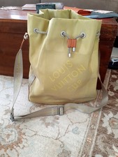 Louis Vuitton Damier Geant Canvas LV Cup Volunteer Shoulder Bag  Yellow
