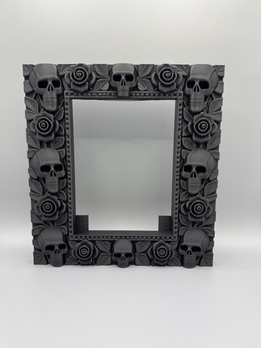 Gothic skull roses photo - skull,