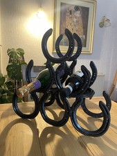 Horse Shoe Design Wine Bottle Holder Rack Vintage Gift