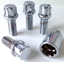 4 x Alloy wheel locking bolts