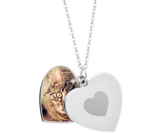 Personalised heart necklace - personalised,