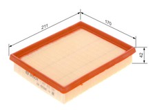 BOSCH 1 457 433 526 Air Filter for CITROËN,PEUGEOT