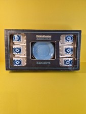 Vintage 1970s Staffordshire Potteries Stowaway Blue Floral Tea Coffee Set 