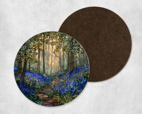 Bluebell flower forest scene - bluebell,