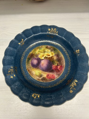 Signed royal worcester cabinet - signed,