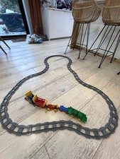 Duplo Train Track Large Set With Trains Good Condition