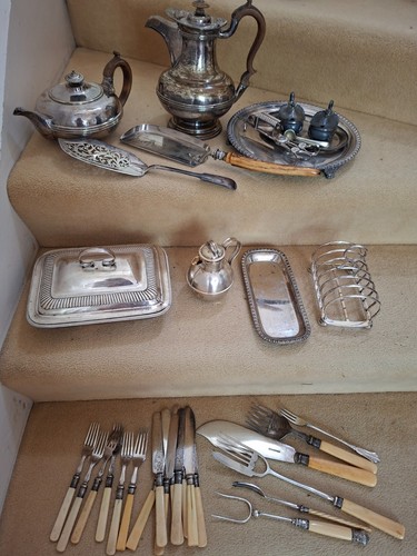 Antique vintage silver - silver, plate