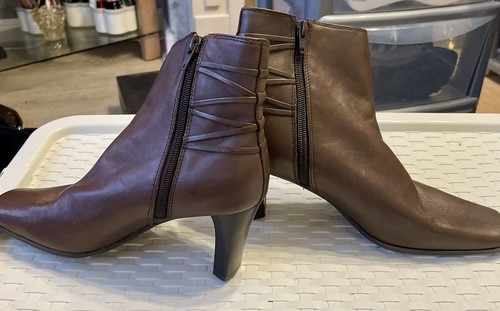 Marion brown leather ankle - brown,