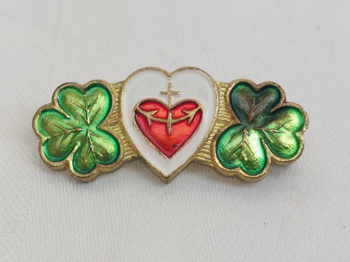 Vintage enamel metal badge - enamel,