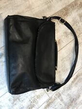 Gigi Leather Hand Bag Black Excellent Condition Lots Pockets