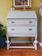 Beautiful Vintage Antique Writing Bureau, renovated Shabby Chic French Style 