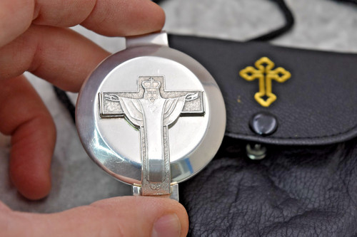 Vintage sterling silver pyx - silver,