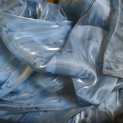 Sheen organza voile print - voile,