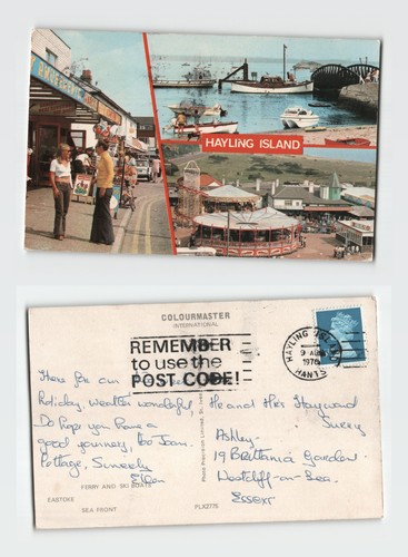 Postcard hayling island - postcard,
