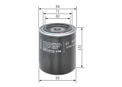 Bosch oil filter - spin, fits