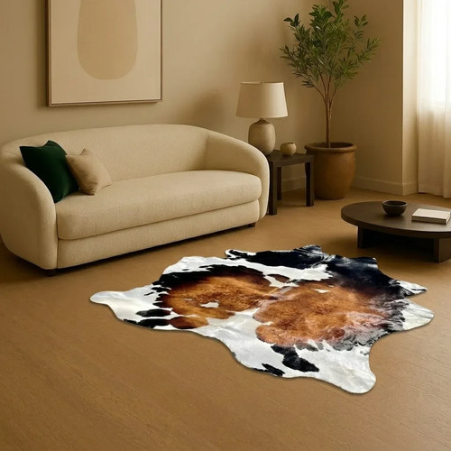 Cowhide rug large 5x5 cow - 5x5, ft