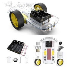 2WD Smart Robot Car Chassis Kit/Speed encoder Battery Box for Arduino 1:48