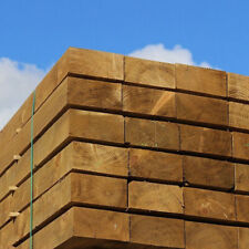 Packs of 10 Green Treated Softwood Railway Sleepers - Free Delivery