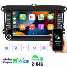 64GB For VW Touran Golf Android 13 Car Stereo Radio GPS Sat Nav DAB+ CarPlay BT