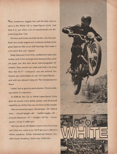 1966 white 125 super - super, /