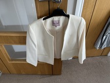 Ladies Phase Eight Bolero Jacket Size 12, cream, Ideal For Wedding