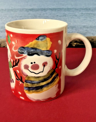 Frosty snowman coffee tea - coffee, mug