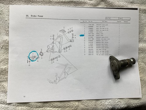 Kawasaki z1300 rear brake - z1300,
