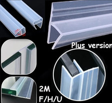 2M F/H/U Shape Bath Door Shower Screen Enclosure Seal Strip for 6/8/10mm Glass