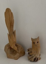 2 X Birds Carved From Drift