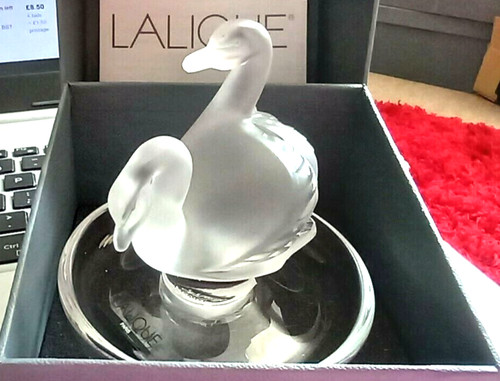 Lalique crystal swans - lalique,