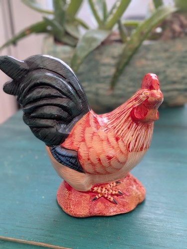 Leghorn cockerel figurine - "leghorn,