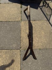 Antique hand forged hay scythe - hand,