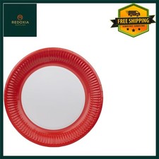 Vibrant Red Solid Party Plates