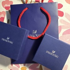 Swarovski Jewellery Empty Gift Box 8.5cm-8.5cm-3.5cm With Outer Box And Bag 20cm