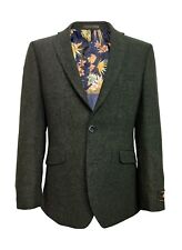 Mens Wool Tweed Jacket Blazer