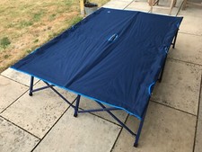 Hi Gear Double Folding Campbed Portable Camping Bed Blue