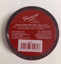 Red shoe polish cream restore - red,